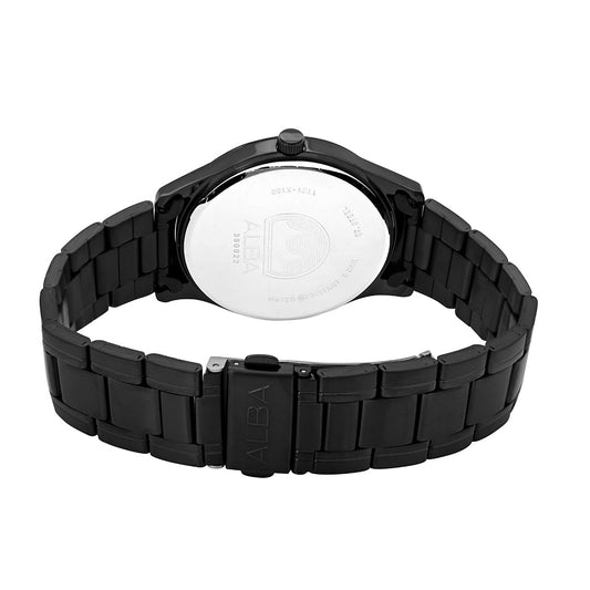 ARX005X1 Metallic Black Strap Watch