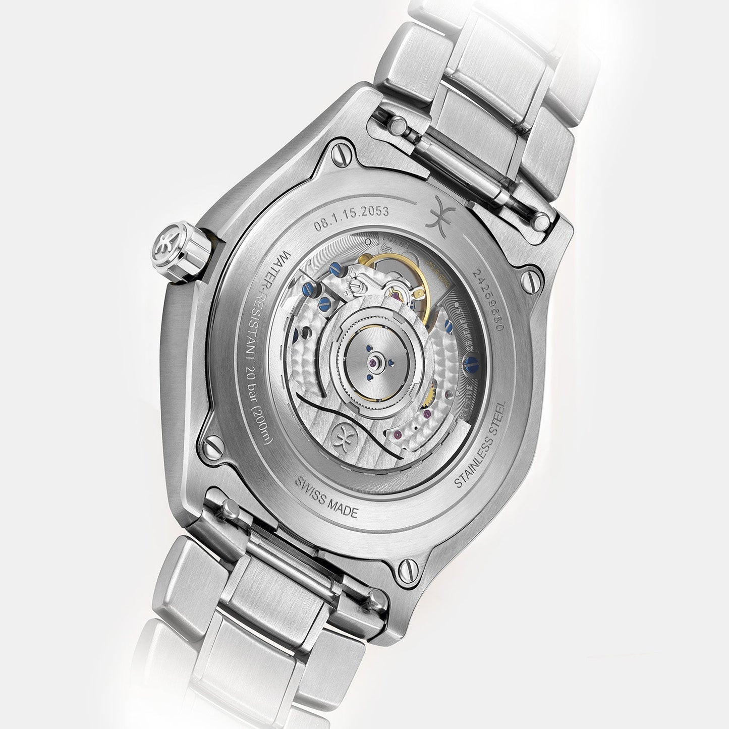 1911 Men Automatic Black Dial Analog Stainless Steel Watch 1216675