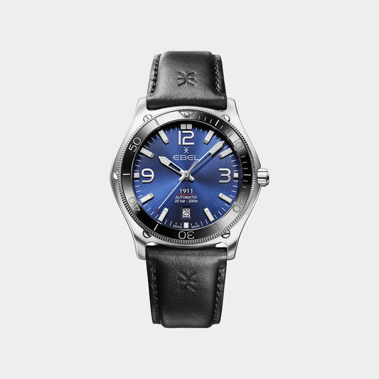 1911 Men Automatic Blue Dial Analog Stainless Steel Watch 1216676