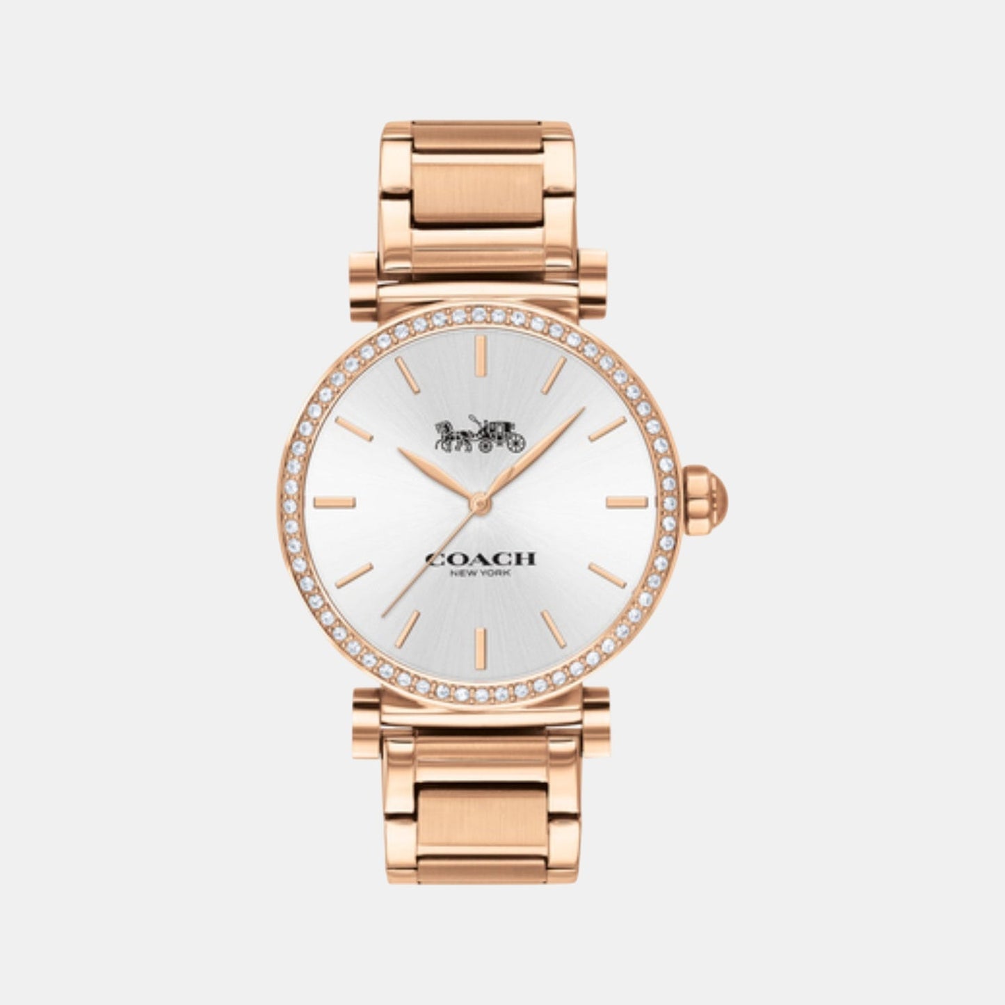 Madison Women Quartz Silver Dial Analog Stainless Steel Watch 14503580