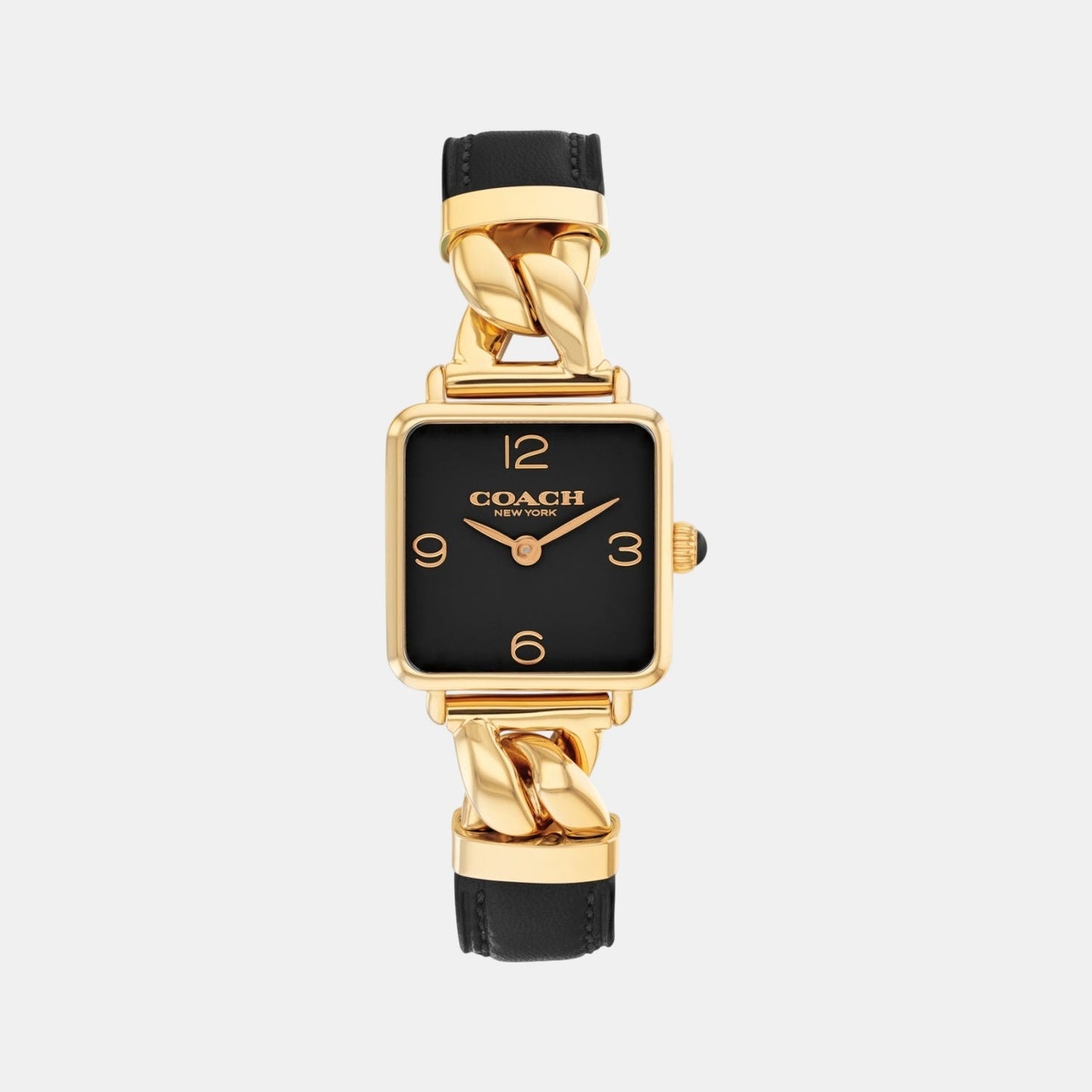 Cass Women Quartz Black Dial Analog Stainless Steel Watch 14504356