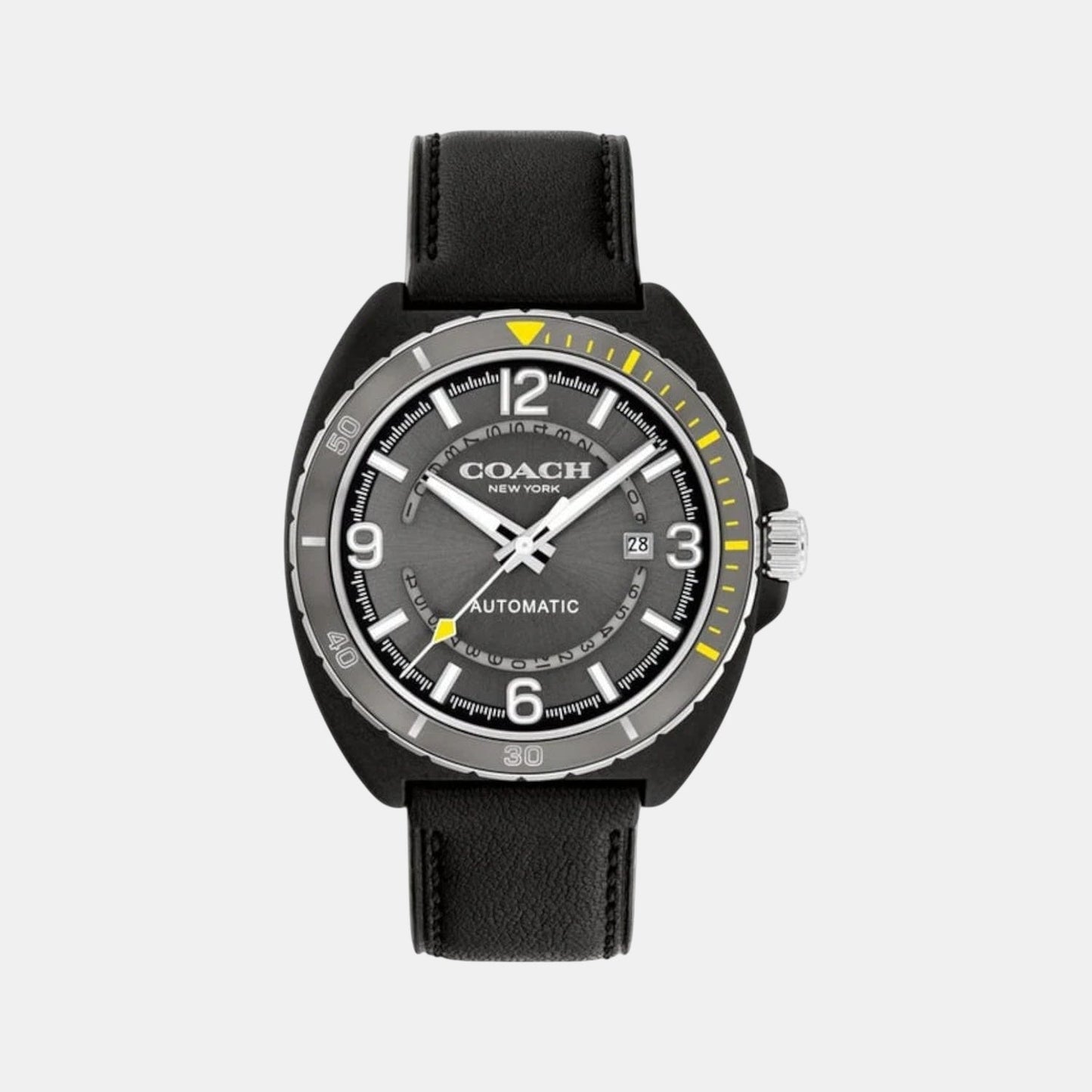 Charter Men Automatic Grey Dial Analog Leather Watch 14602735