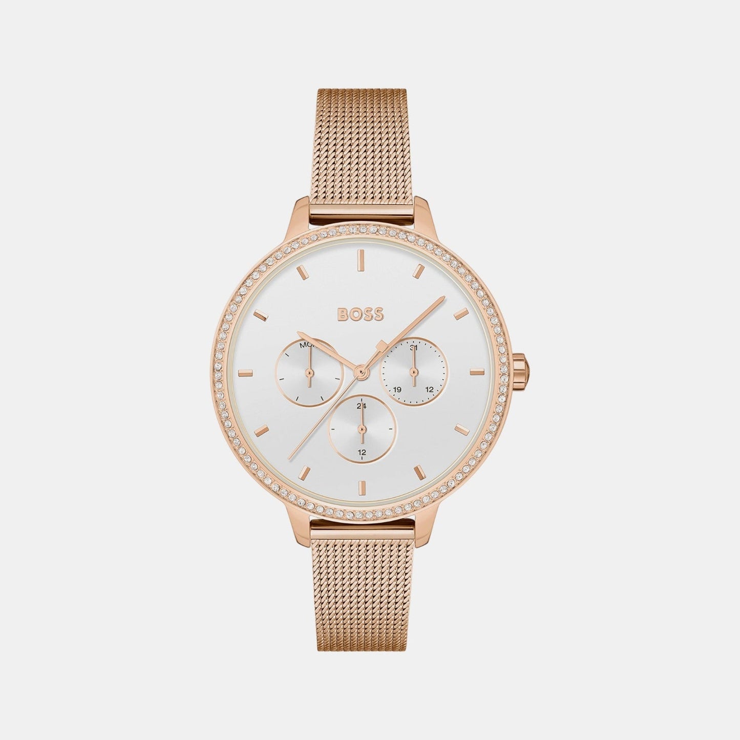 Prime Women Quartz White Dial Analog Stainless Steel Watch 1502663