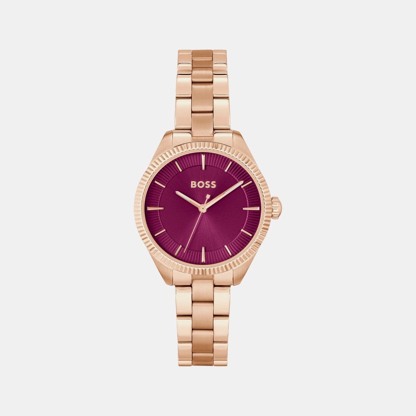 Sage Women Quartz Red Dial Analog Stainless Steel Watch 1502728