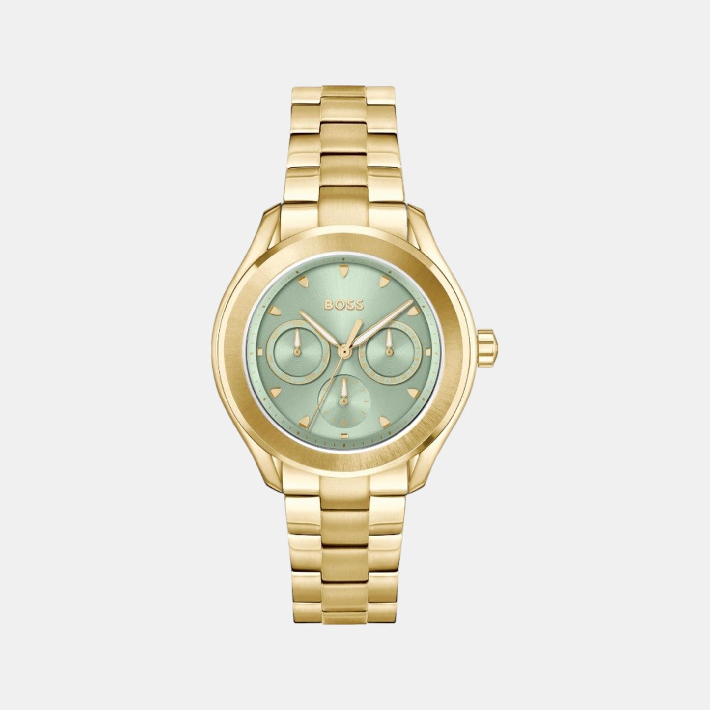 Lida Women Quartz Green Dial Multi-Function Stainless Steel Watch 1502745
