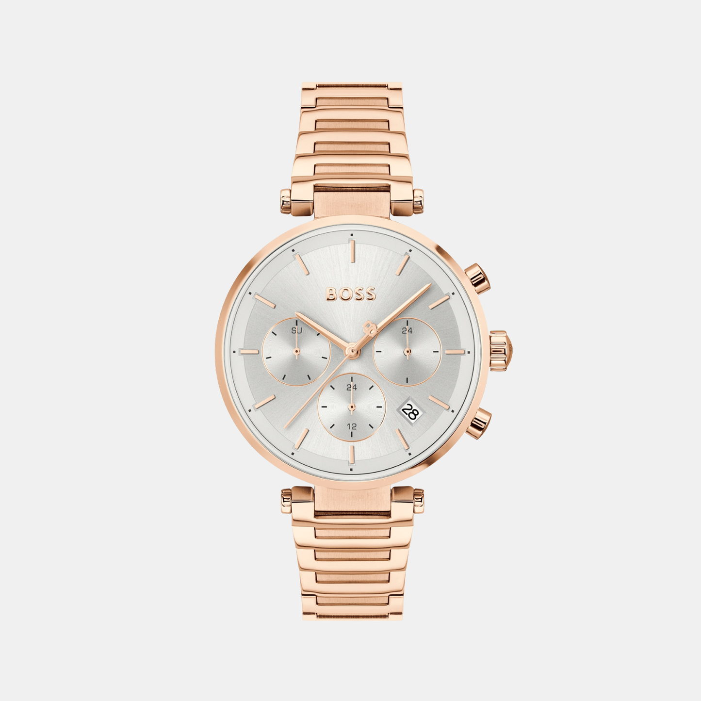 Majesty Sport Women Quartz Silver Dial Chronograph Stainless Steel Watch 1502774