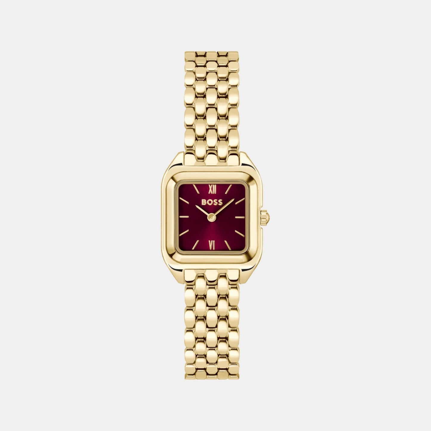 Mae Petite Women Quartz Red Dial Analog Stainless Steel Watch 1502824