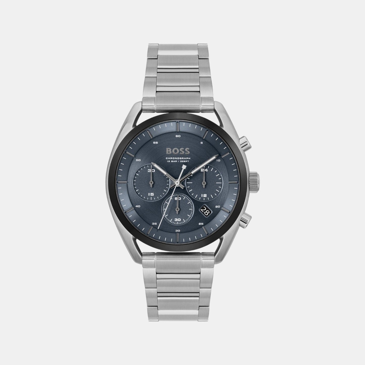 Top Men Quartz Blue Dial Chronograph Stainless Steel Watch 1514093
