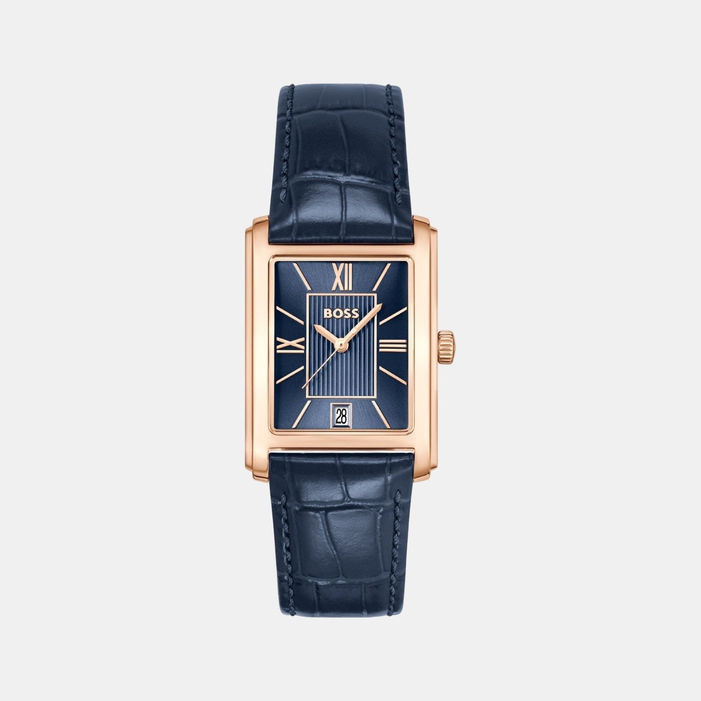 Principle Dress Men Quartz Blue Dial Analog Leather Watch 1514281