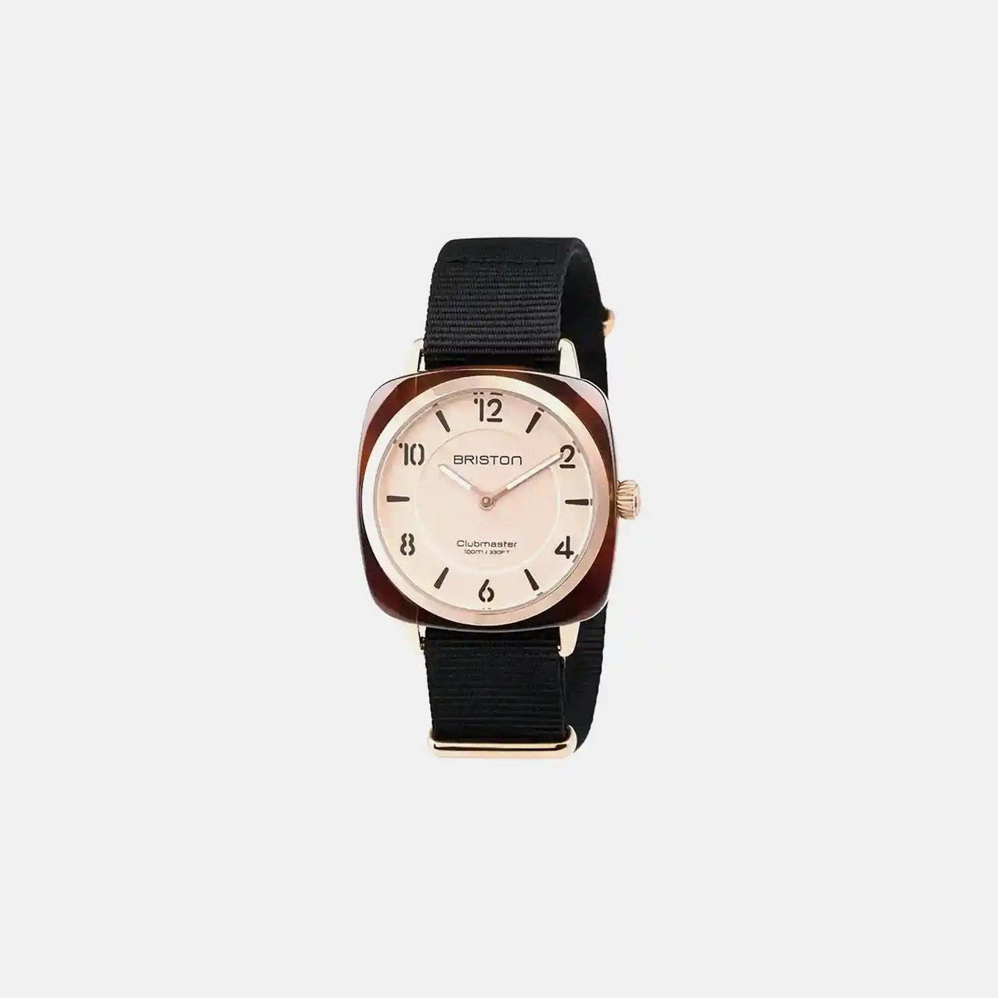 Clubmaster Chic Unisex Quartz Champagne Dial Analog NATO Watch 18536.PRA.T.6.NB