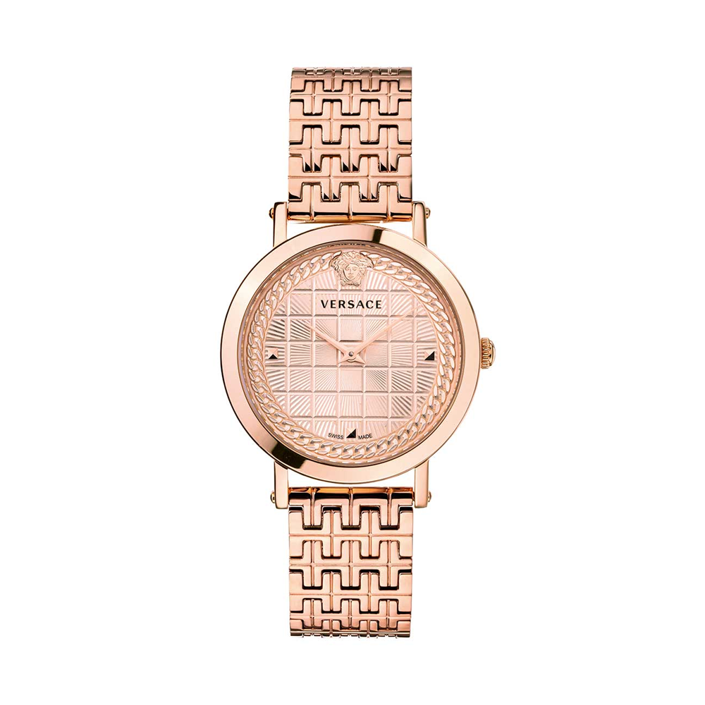 Versace Analog Yellow Dial Women's Watch VELV00720
