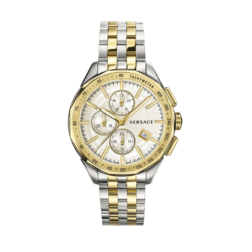 Versace VEBJ00518 Glaze Chronograph Silver Dial Men's Watch