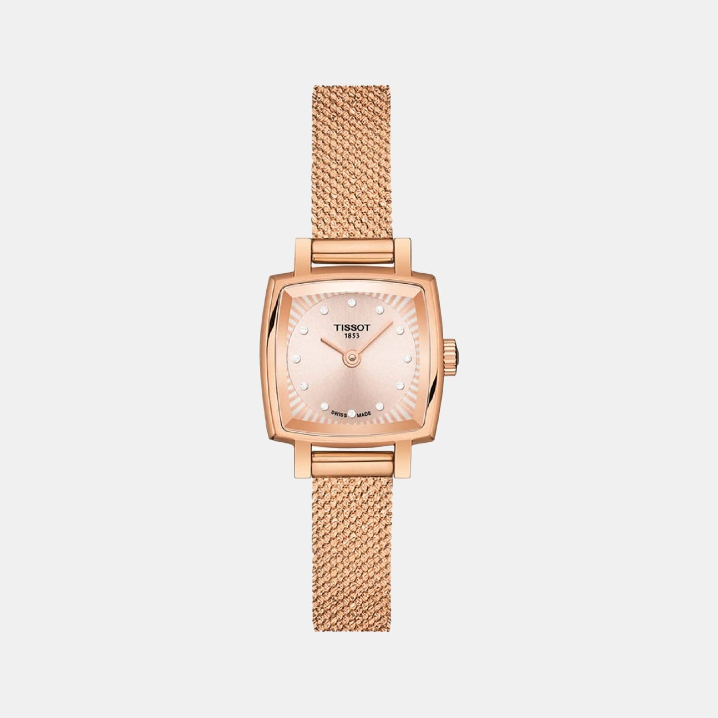 Lovely Women Quartz Cream Dial Analog Stainless Steel Watch T0581093345600