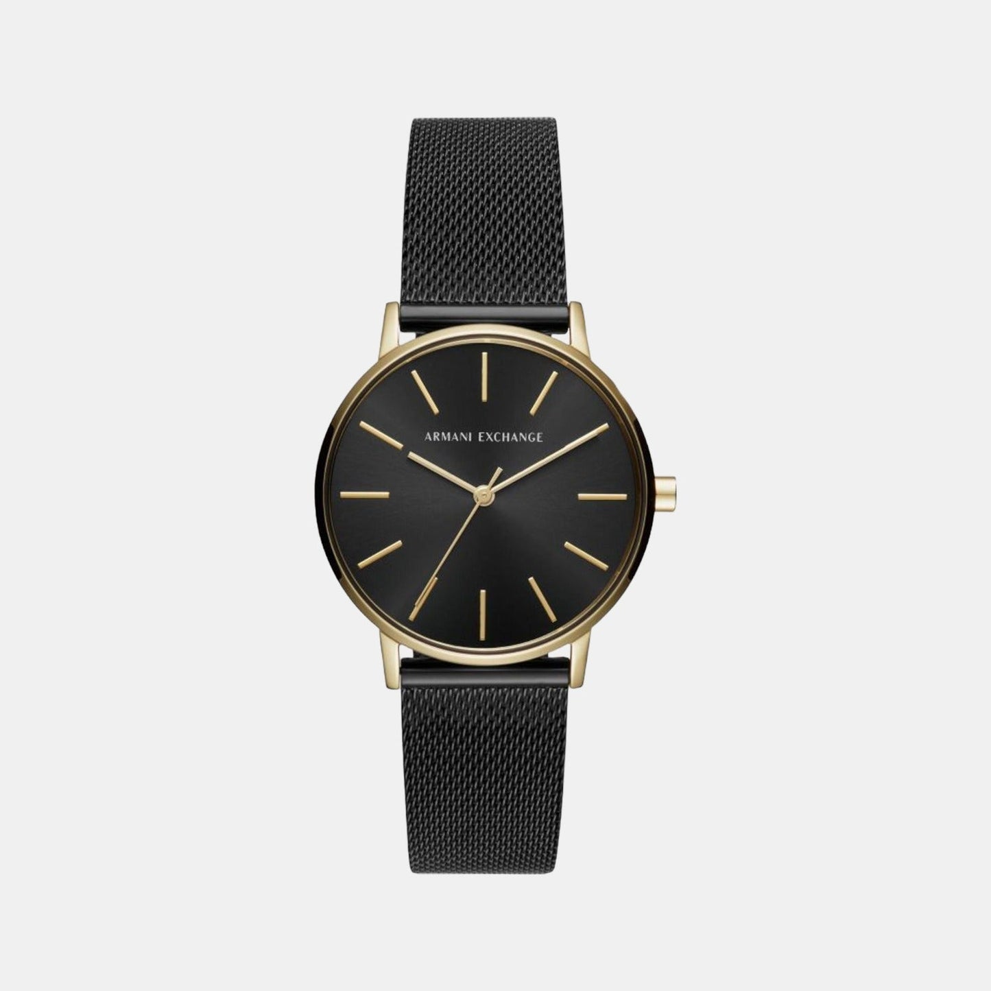 Lola Women Quartz Black Dial Analog Stainless Steel Watch AX5548