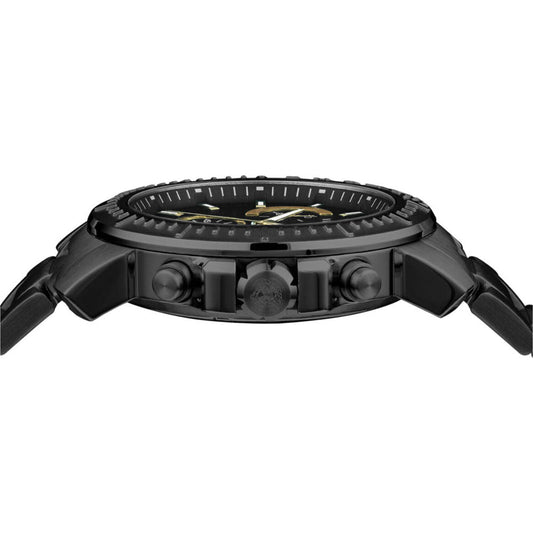 Versace Mens Black 45 Mm New Chrono Watch VE2E00621
