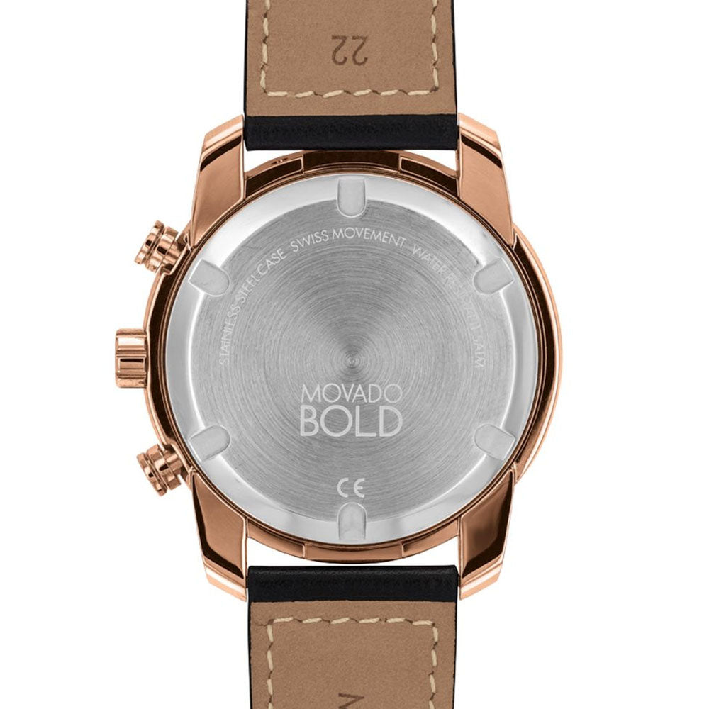 Movado Bold Chronograph Gunmetal Watch For Men- 3600739