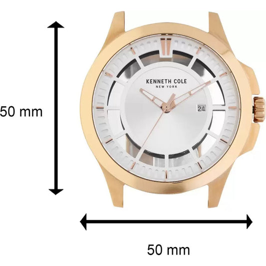 Kenneth Cole Analog White Dial Men's Watch - KC10027460MNJ