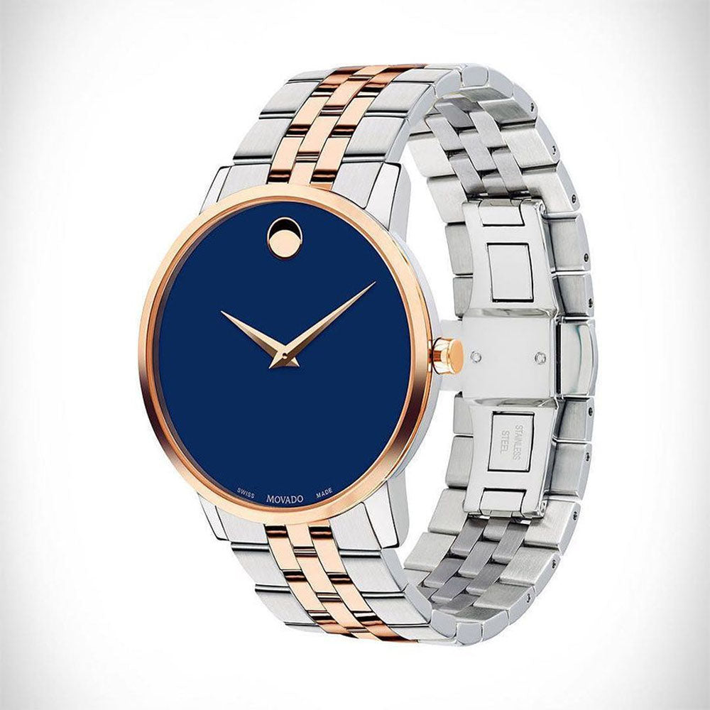 Movado Museum Classic Blue Dial Two-Tone Men's Watch 0607267
