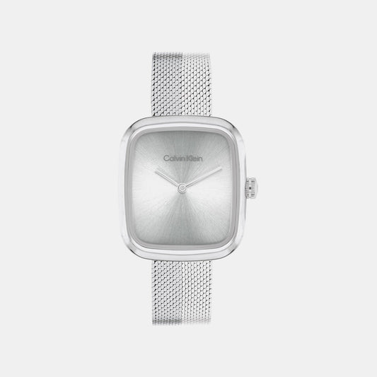 Adore Women Quartz Silver Dial Analog Mesh Watch 25100098