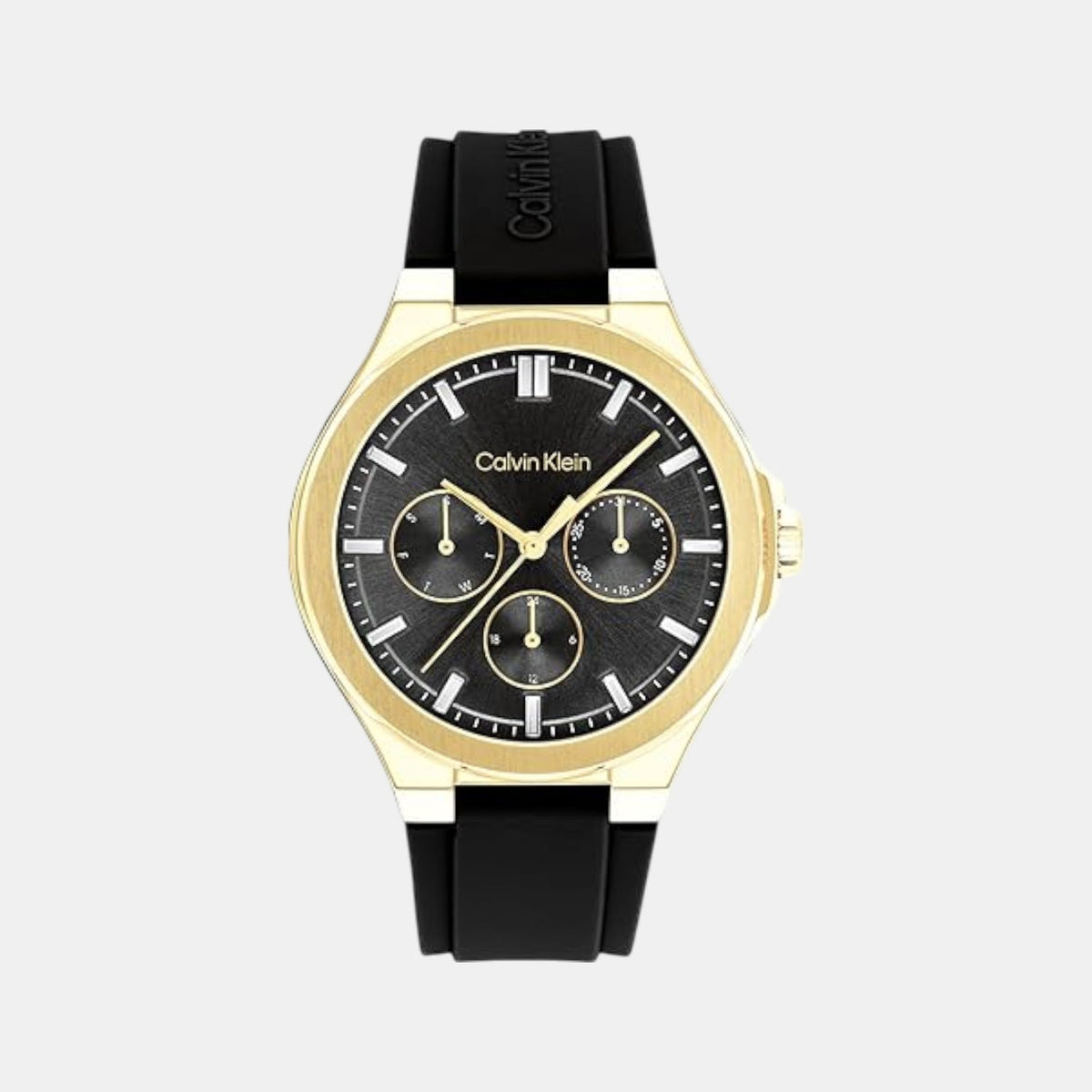 Vibrancy Women Quartz Black Dial Multi-Function Leather Watch 25100107