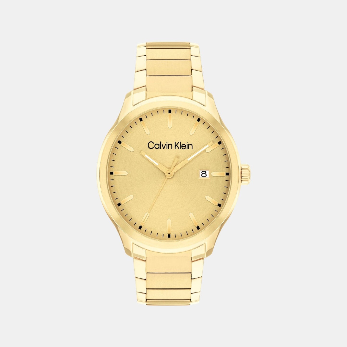 Define Men Quartz Gold Dial Analog Stainless Steel Watch 25200349