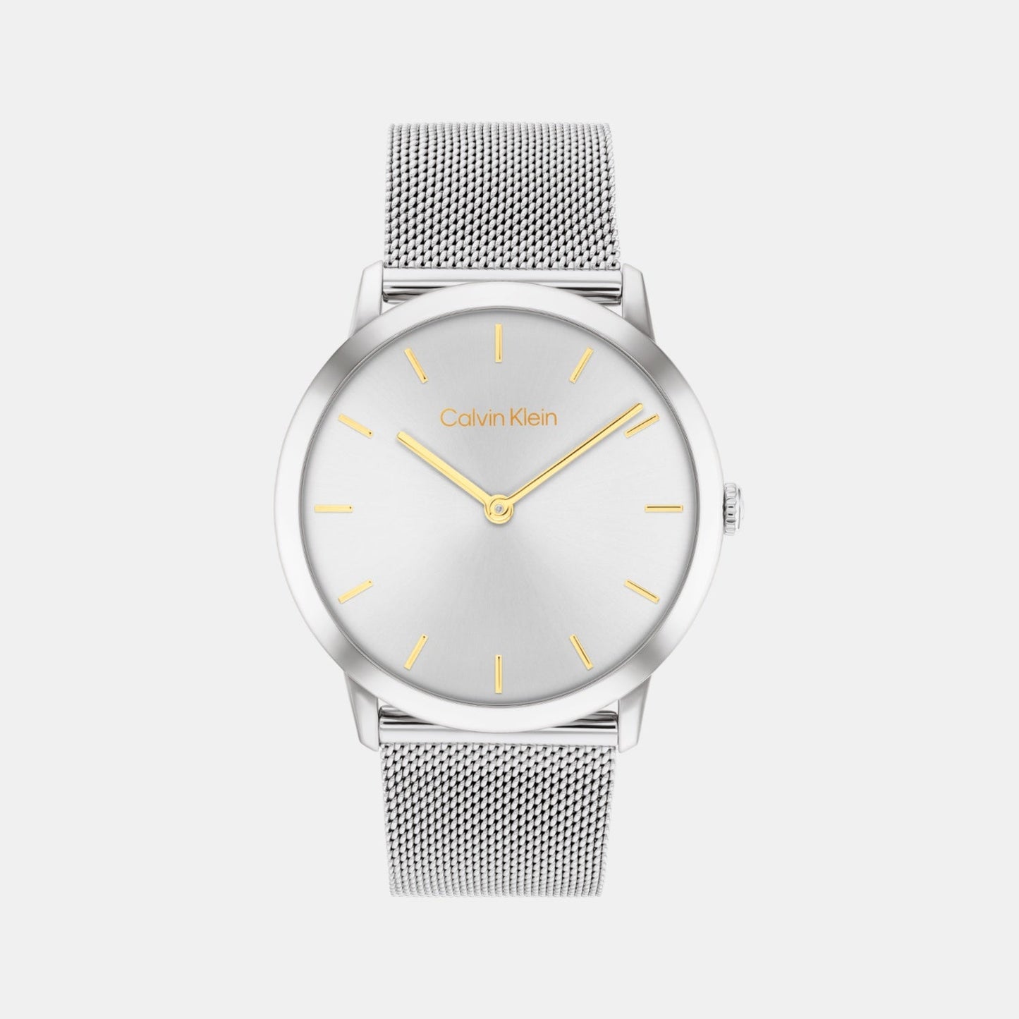 Unisex Quartz Silver Dial Analog Stainless Steel Watch 25300001