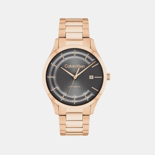 Ck Iconic Unisex Automatic Grey Dial Analog Stainless Steel Watch 25300025