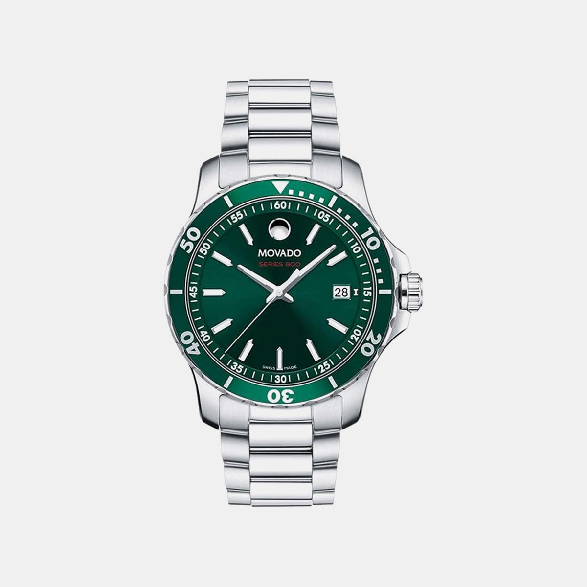 Series 800 Men Quartz Green Dial Analog Stainless Steel Watch 2600136