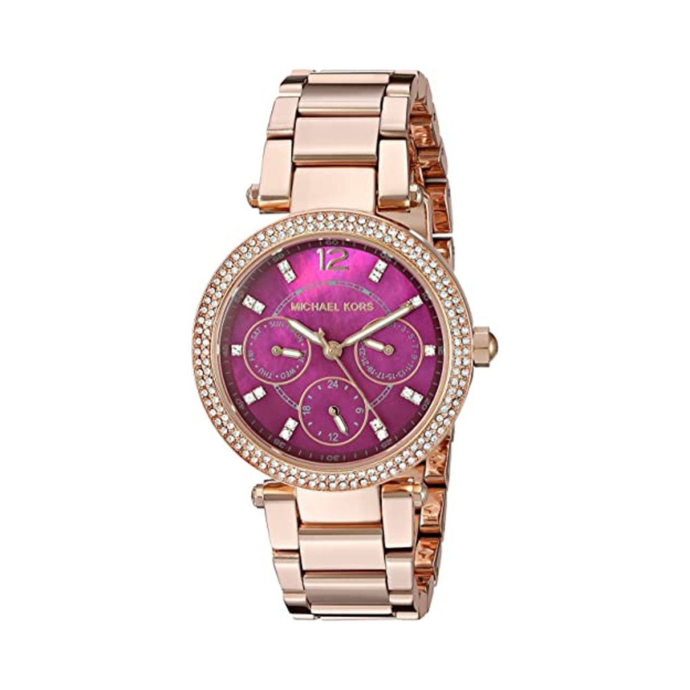Michael Kors Women's Mini Parker Rose Gold-Tone Watch MK6403