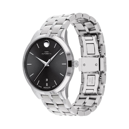 Movado 0607461 1881 Swiss Automatic Black Watch For Men