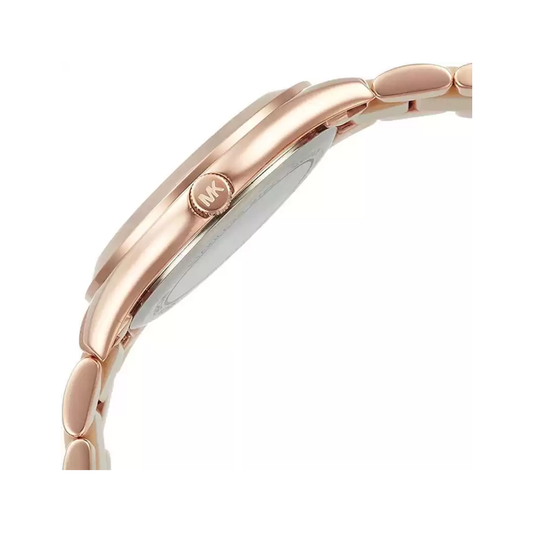 Michael Kors Mini Slim Runway Analog Rose Gold Dial Women's Watch-MK3701