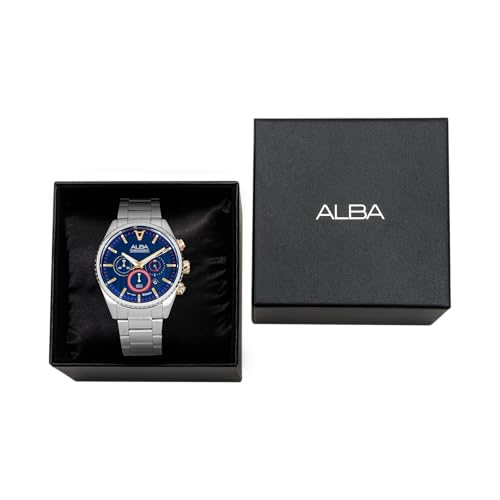 Alba Signa Blue Patterned Dial Watch