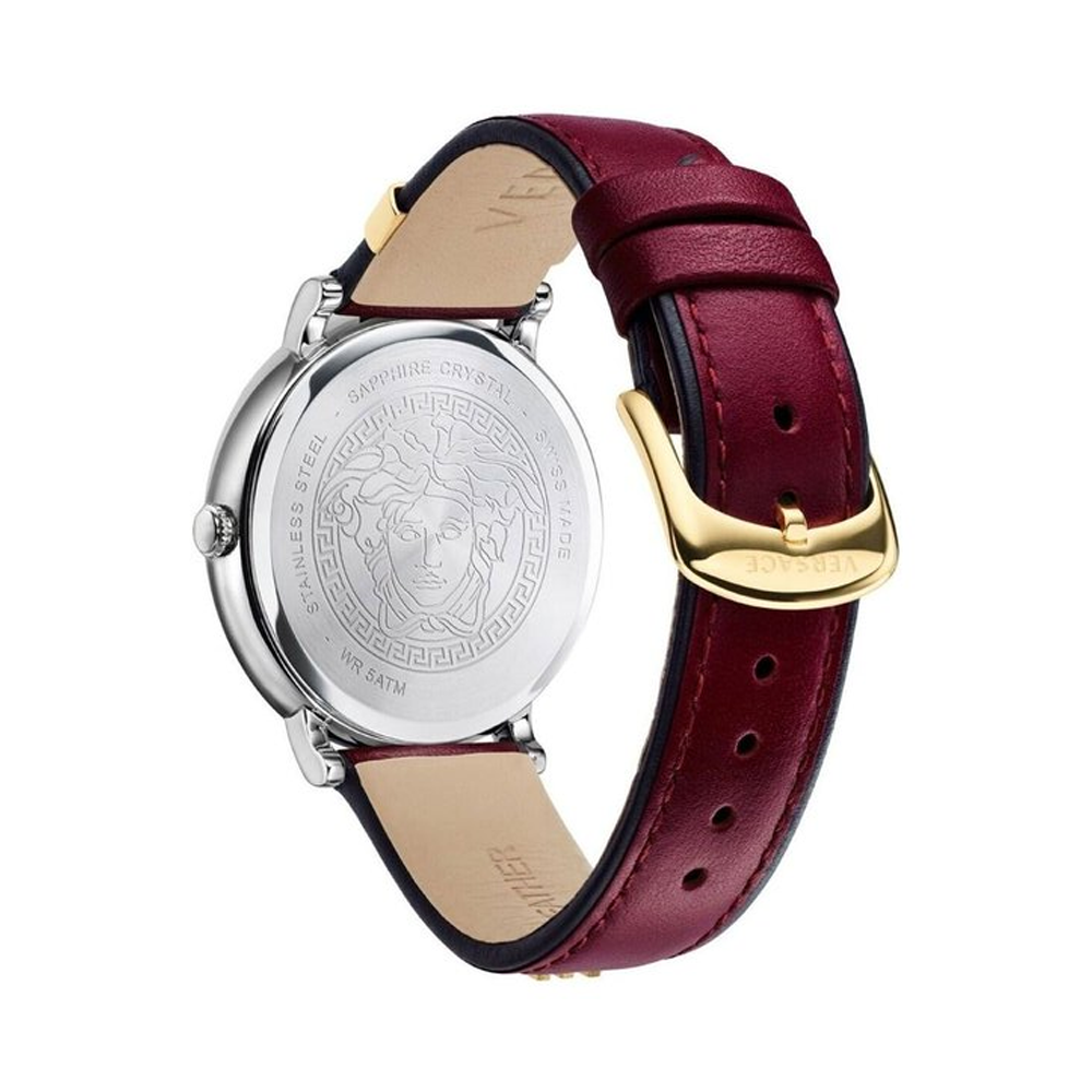 Versace VBP020017 V Circle White Dial Ladies Watch