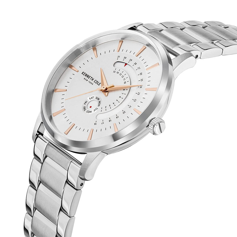Kenneth Cole Analog White Dial Men's Watch-KCWGH2104501MN