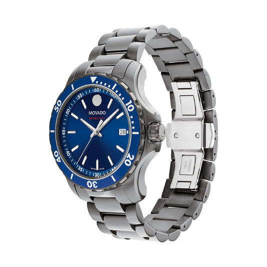 Movado 2600159 Series 800 Swiss Quartz Blue Watch For Men