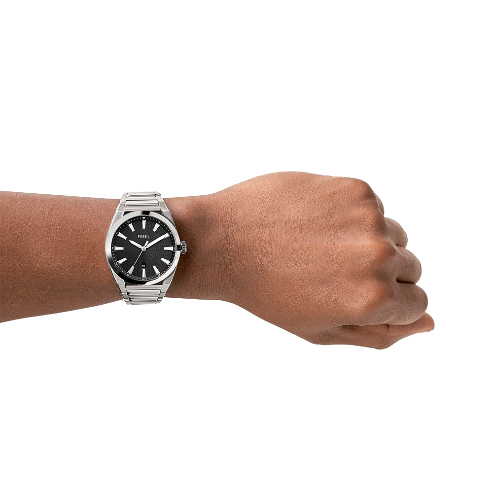 Fossil FS5821 Everett Analog Black Dial Men's Watch