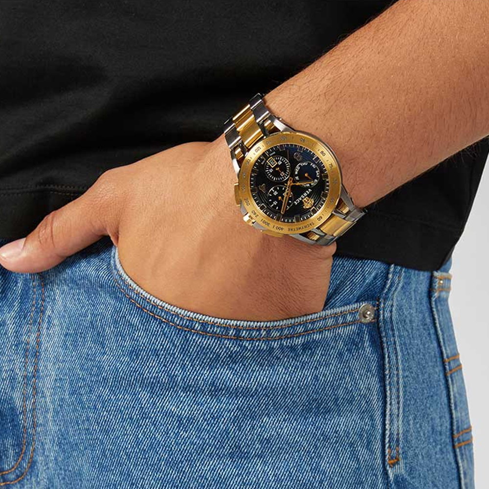 VERSACE VERB00418 Sport Tech Chrono Black Dial Watch For Men