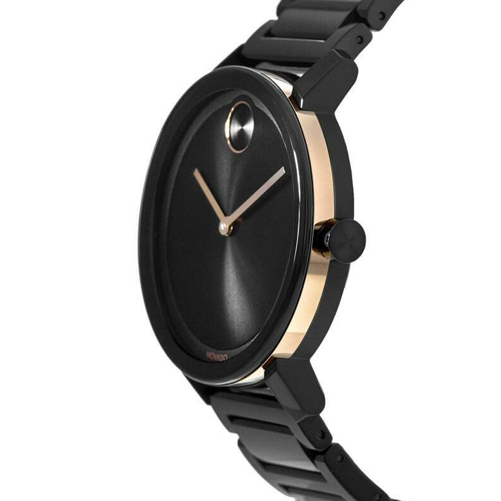 MOVADO Bold Evolution Black Dial Black Steel Men's Watch 3600752