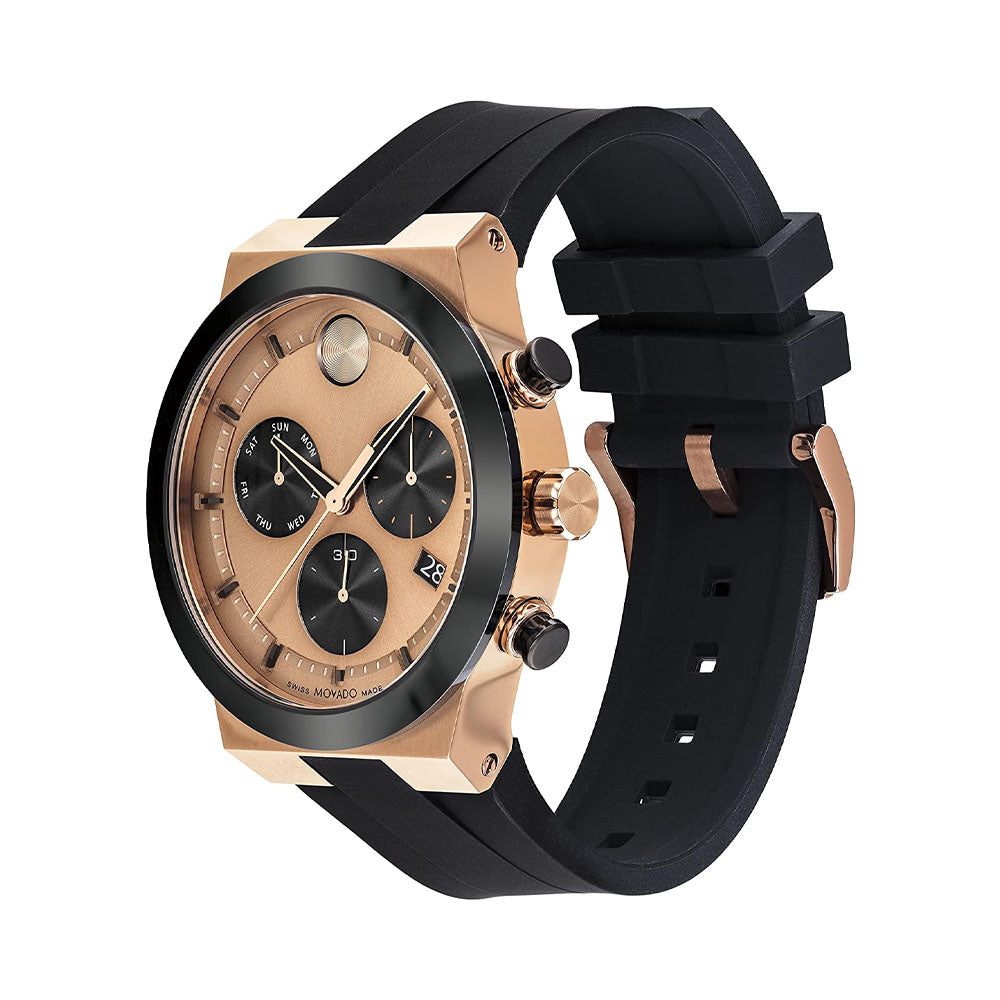 MOVADO 3600854 Chronograph With Leather Strap Watch For Men's