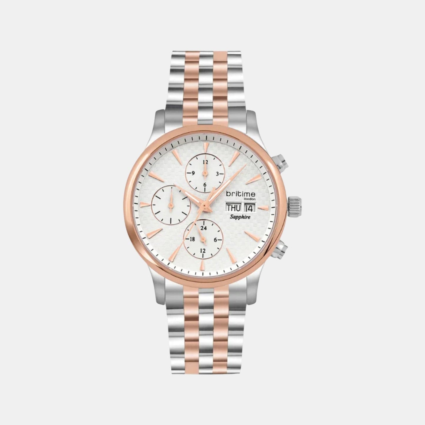 Men Automatic White Dial Analog Stainless Steel Watch 928-M30305