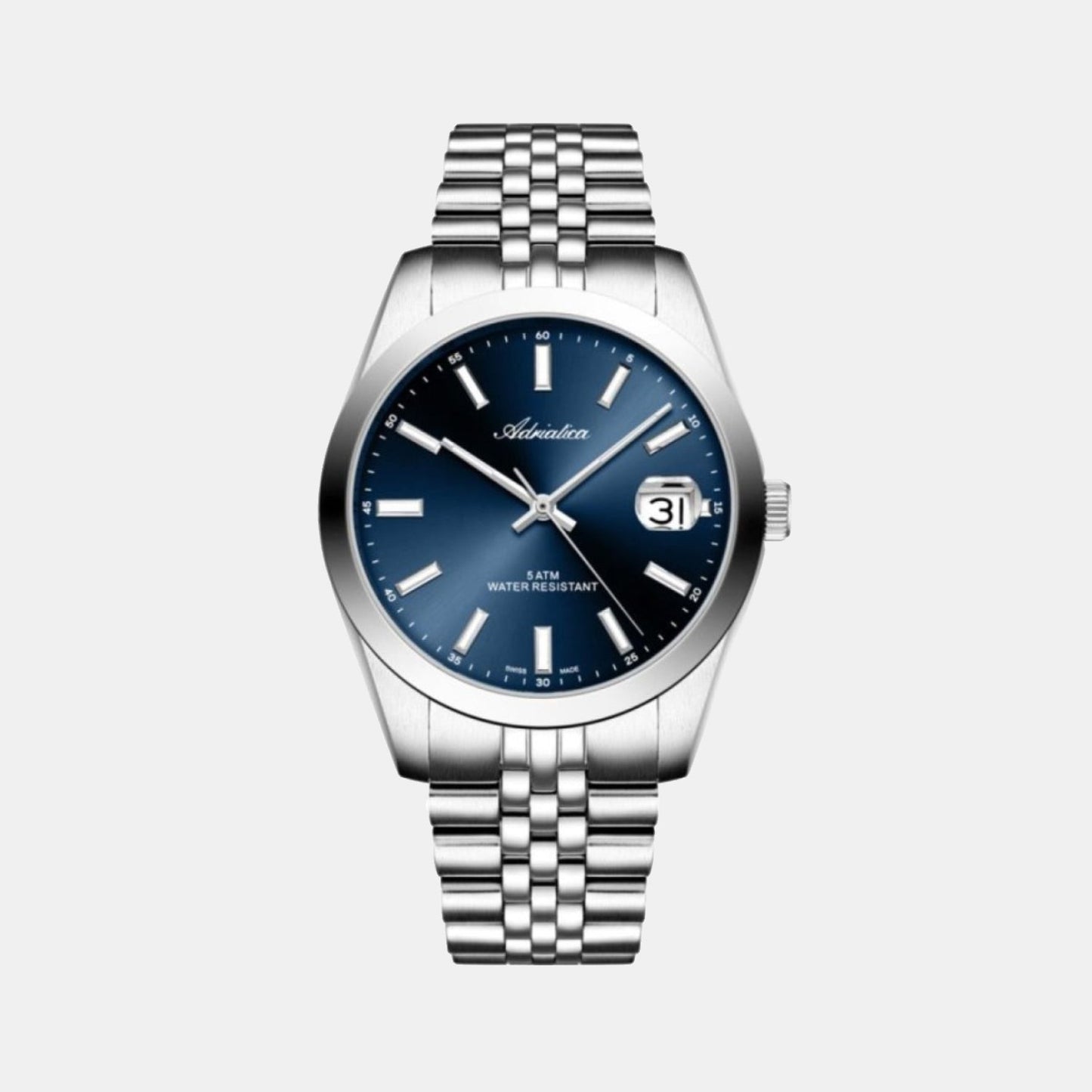 Men Quartz Blue Dial Analog Stainless Steel Watch A1299.5115Q