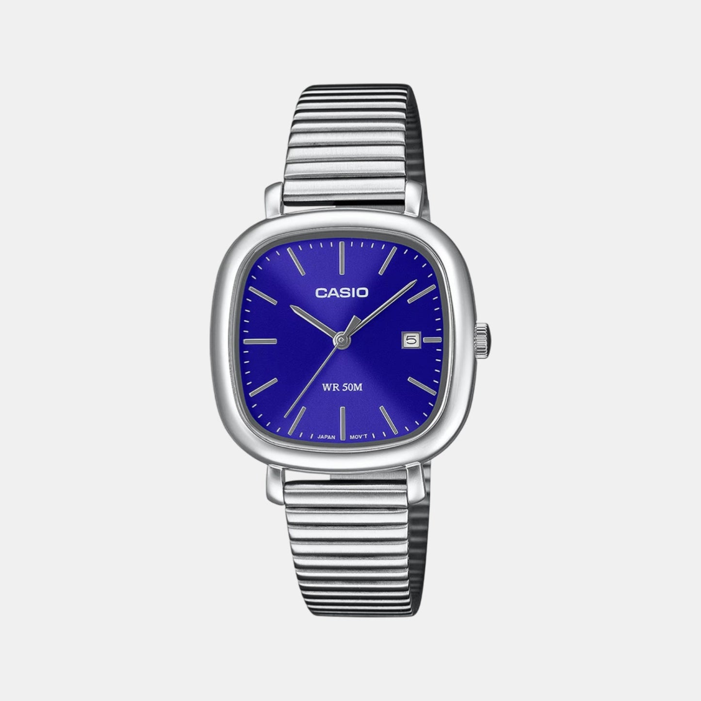 Enticer Women Quartz Blue Dial Analog Stainless Steel Watch A2462