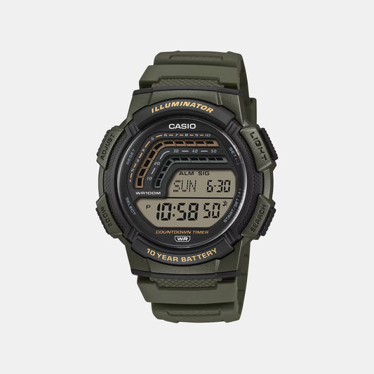Men Quartz Transparent Dial Digital Resin Watch A2534