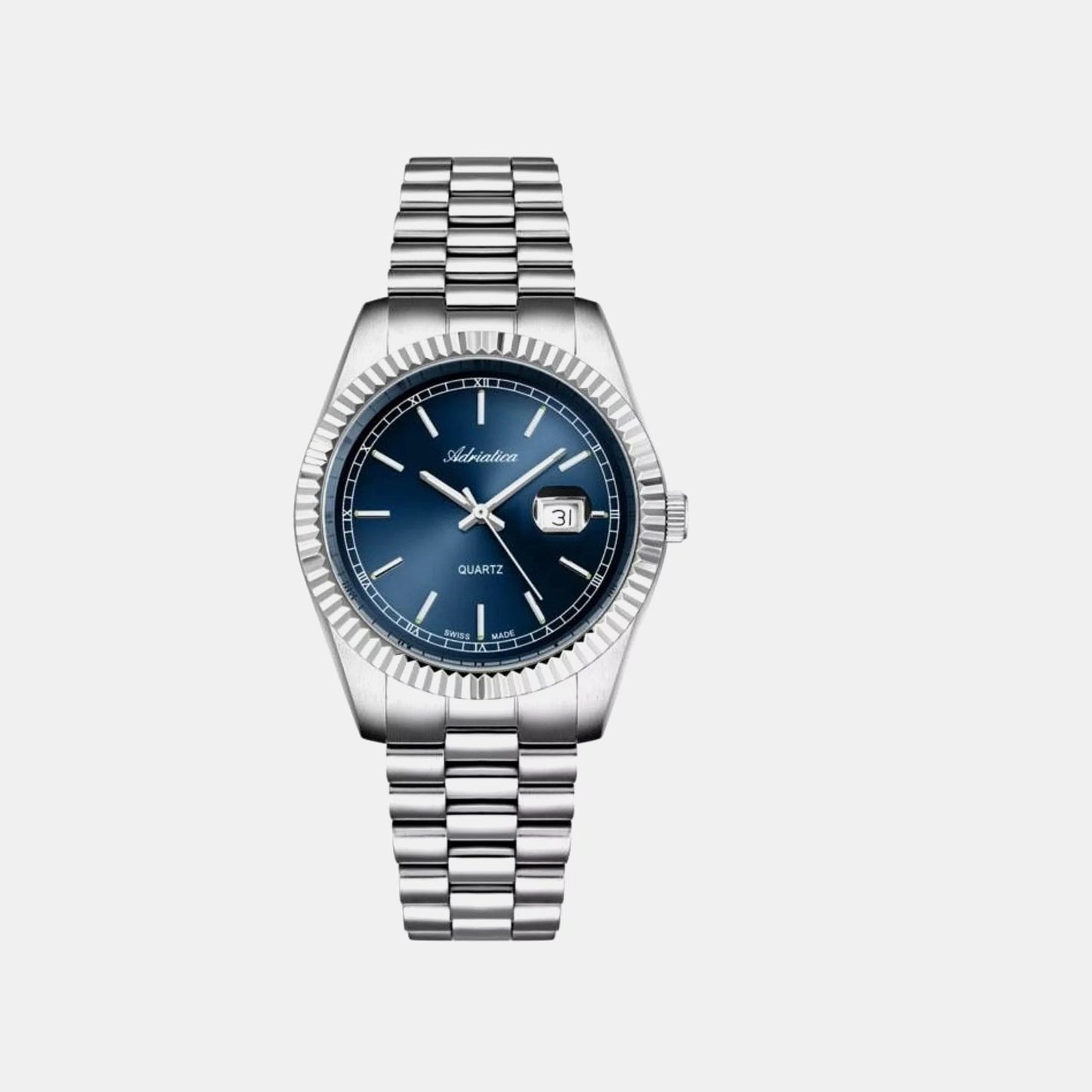 Women Quartz Blue Dial Analog Stainless Steel Watch A3090.5115QXL