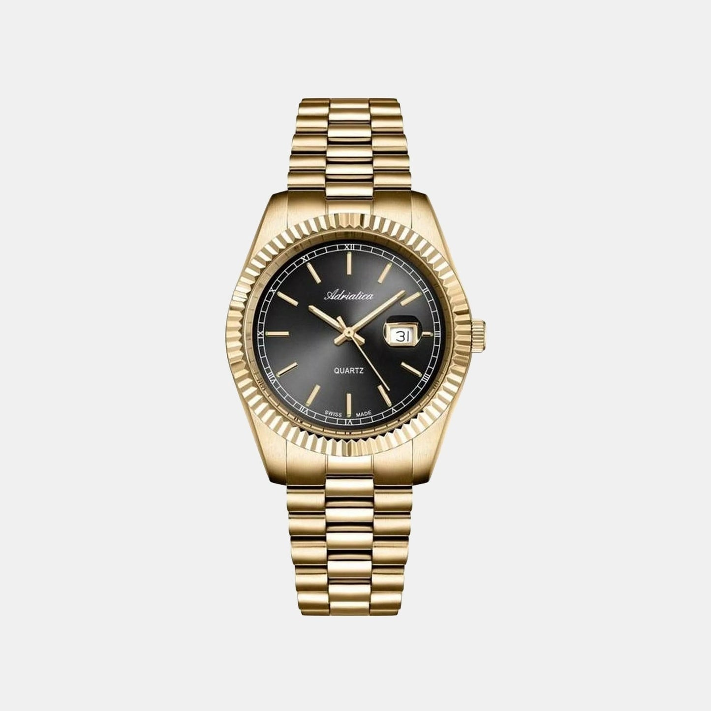 Women Quartz Grey Dial Analog Stainless Steel Watch A3090.1116QXL