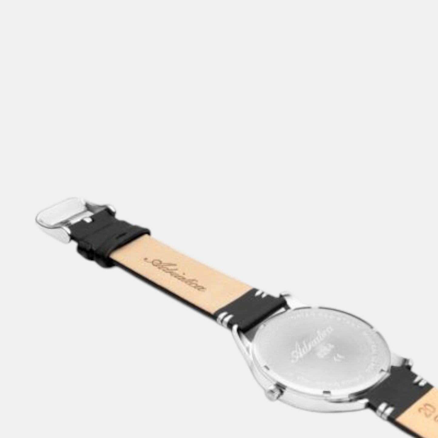 Men Quartz Grey Dial Analog Leather Watch A8264.5217Q
