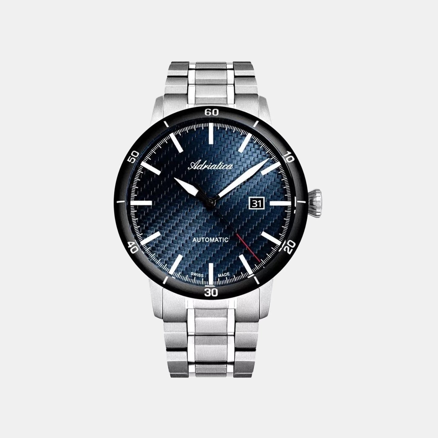 Titanium Men Quartz Blue Dial Analog Titanium Watch A8383.4115A