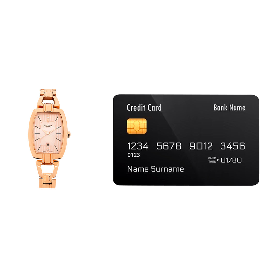 AH7AU4X1 Rose Gold Ornate Watch