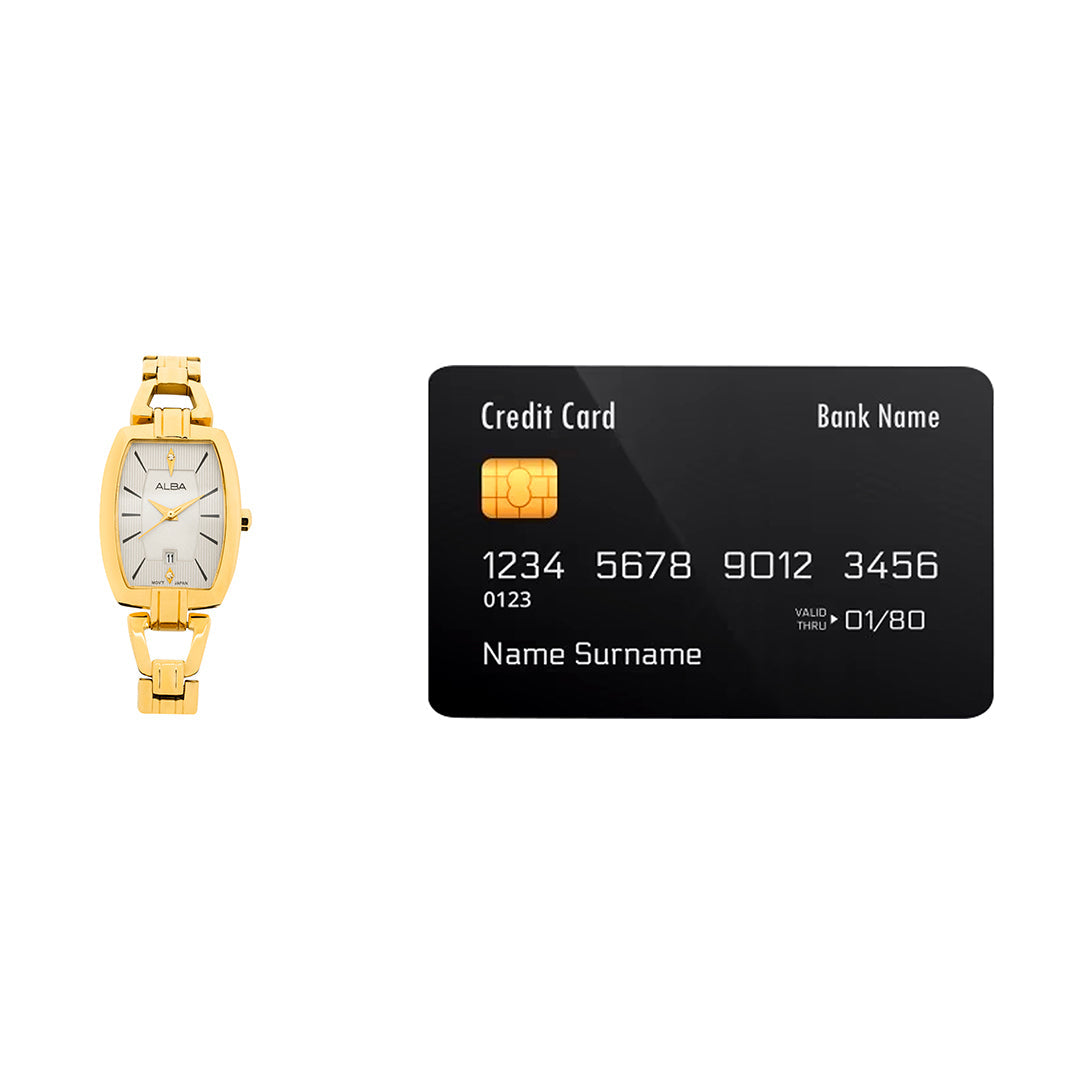 AH7AU6X1 Champagne Gold Ornate Watch