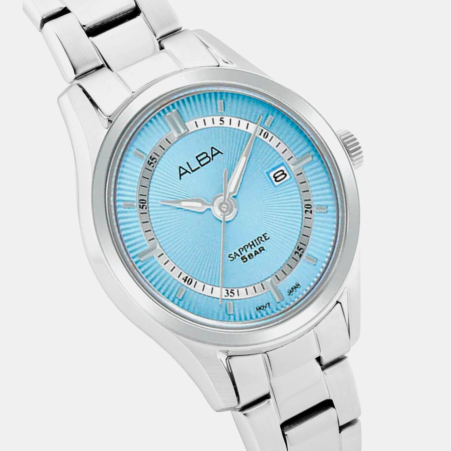 Prestige Women Quartz Blue Dial Analog Stainless Steel Watch AH7BQ9X1